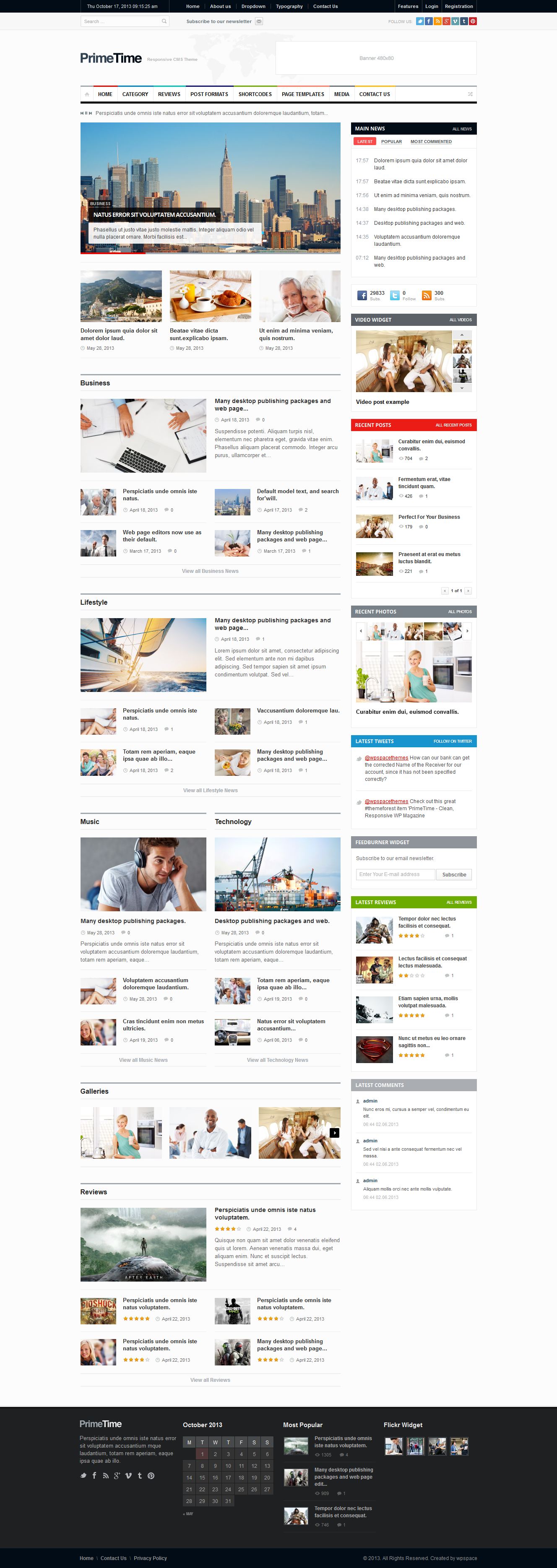 PrimeTime - Clean Magazin & Blog HTML5 Template - Image 2